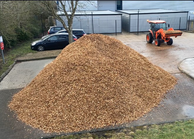 Impressive wood chip delivery! #whatwspcdidnext